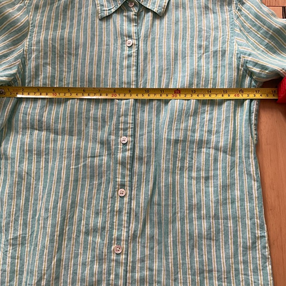 Tommy Bahama Striped Linen Button Down, Size XS/TP - Picture 5 of 5